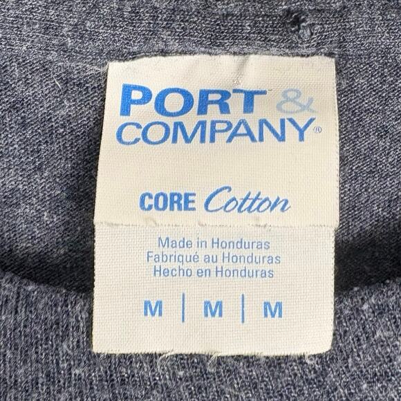 Port & Company Men’s Size Medium Boston Navy Yard USS Constitution Grey Shirt - Picture 4 of 6